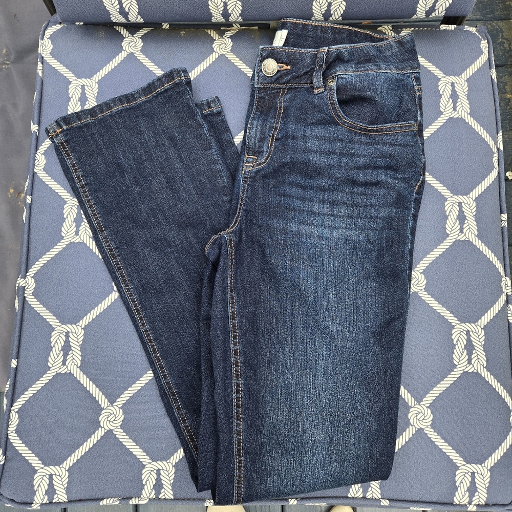 Maurices M Jeans Classic Slim Boot Cut Mid Rise Blue Dark Wash Denim 6 Regular